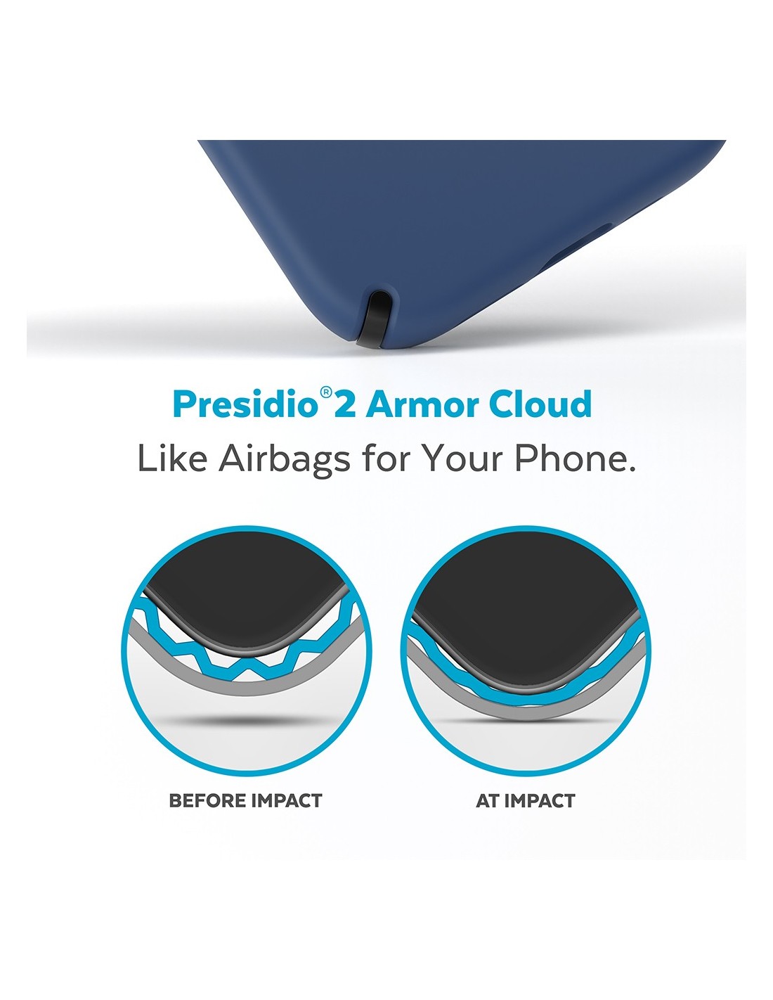 Speck Presidio2 Pro + MS Apple iPhone 14 Pro Max Coastal Blue - with Microban