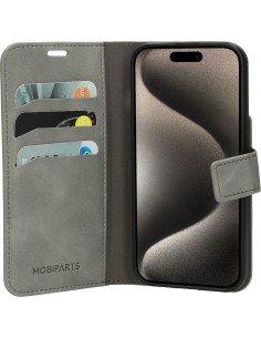 Mobiparts Classic Wallet Case Apple iPhone 15 Pro Granite Grey 2