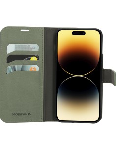 Mobiparts Classic Wallet Case Apple iPhone 14 Pro Max Stone Green 2
