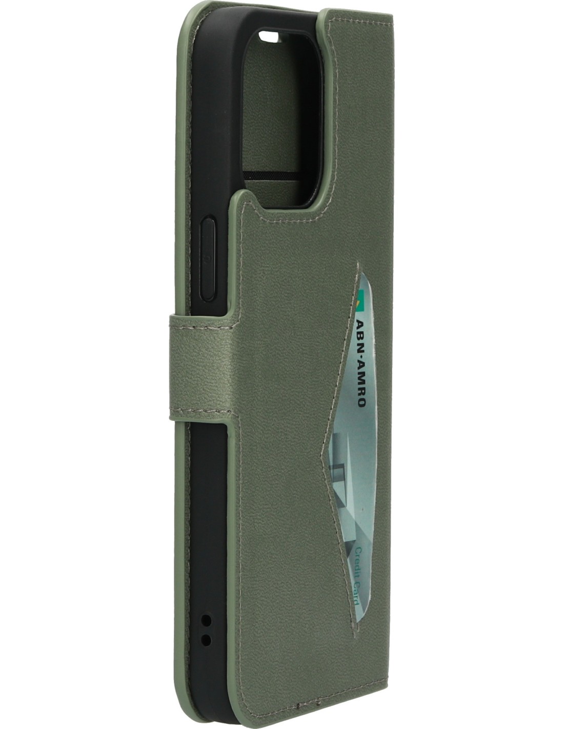 Mobiparts Classic Wallet Case Apple iPhone 14 Pro Max Stone Green