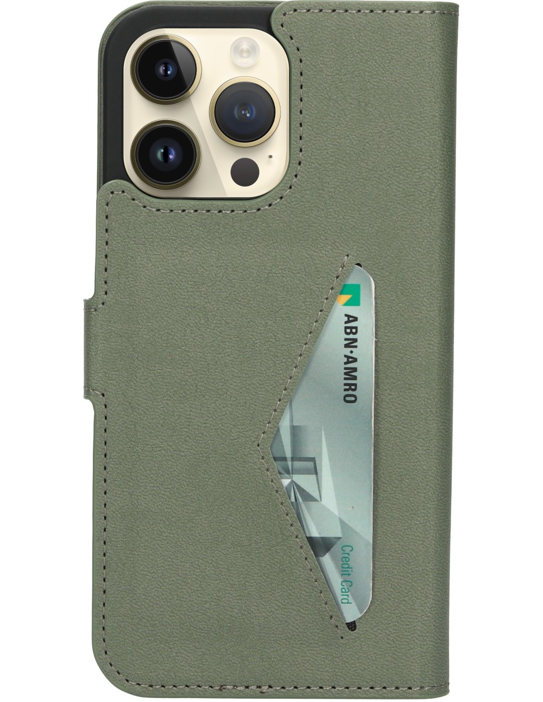 Mobiparts Classic Wallet Case Apple iPhone 14 Pro Max Stone Green