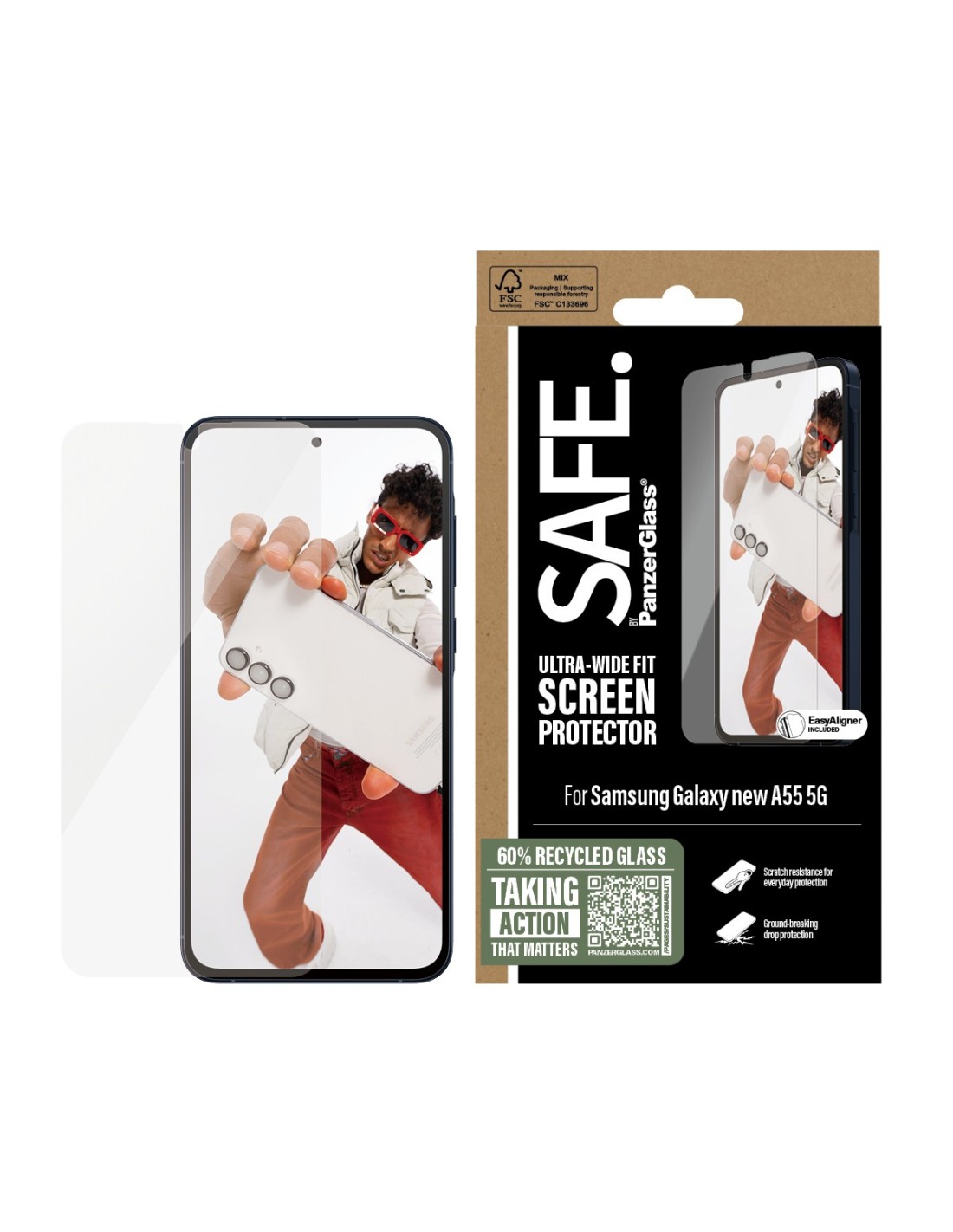 SAFE by Panzerglass Samsung Galaxy A56 - Ultra-Wide-Fit