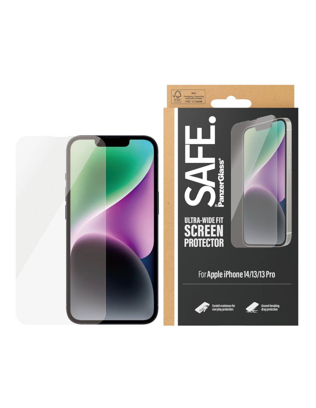 SAFE by Panzerglass Apple iPhone 14 13 13 Pro - Ultra-Wide-Fit