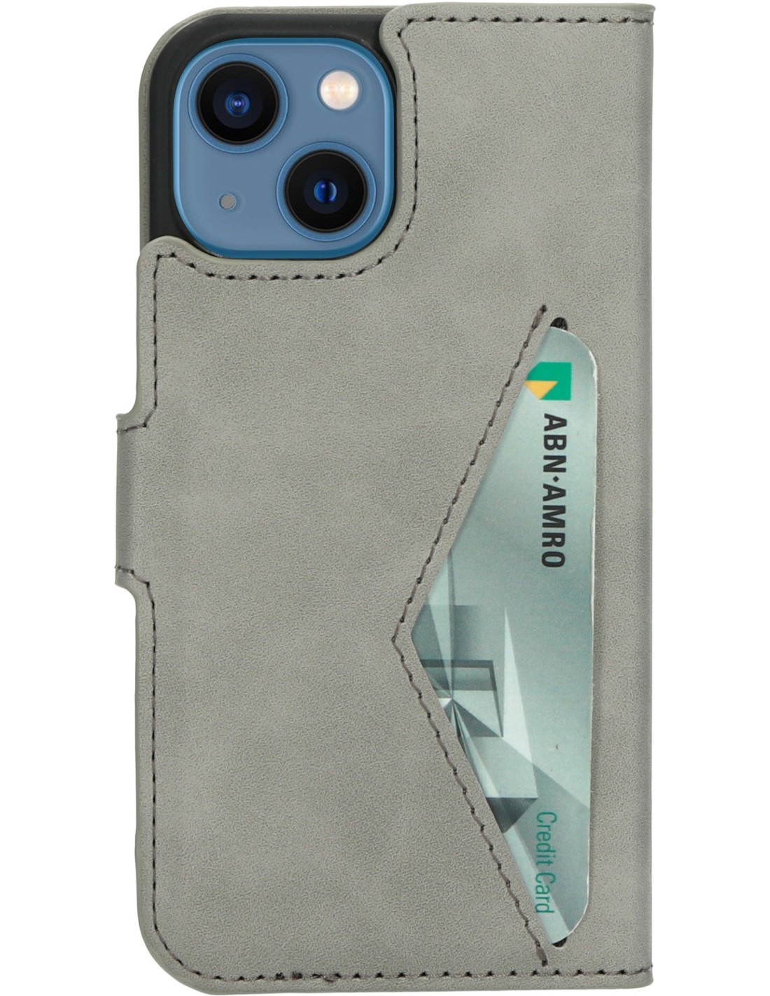 Mobiparts Classic Wallet Case Apple iPhone 13 Mini Granite Grey