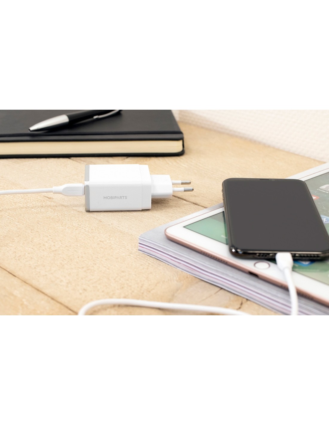 Mobiparts USB-C to USB-C Cable 2A 2m White