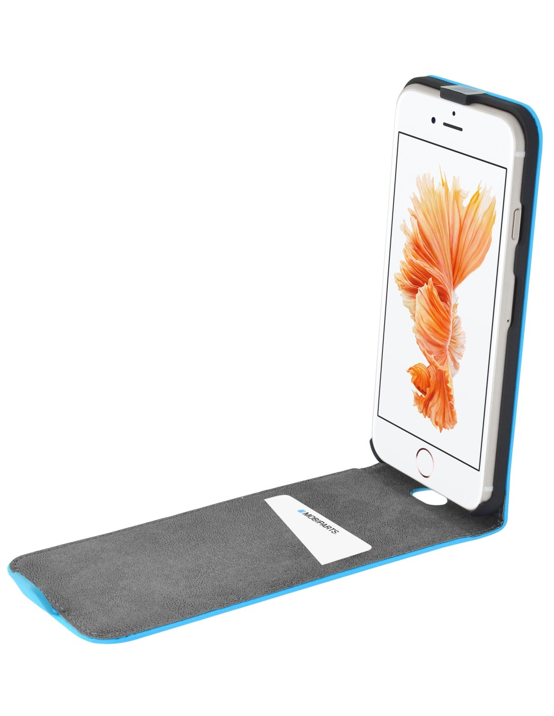 Mobiparts Premium Flip Case Apple iPhone 7 8 SE (2020 2022) Light Blue