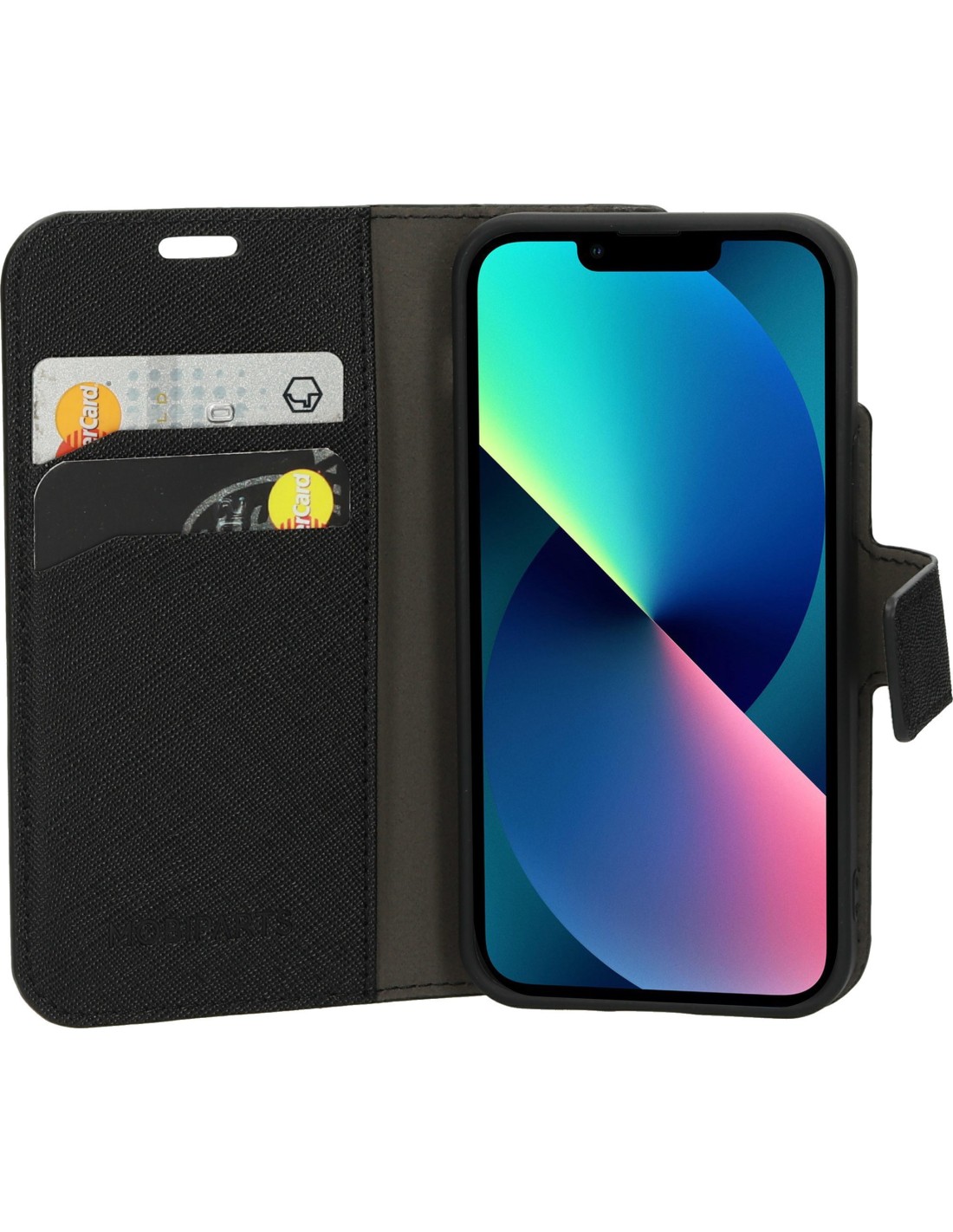Mobiparts Saffiano Wallet Case Apple iPhone 13 Mini Black