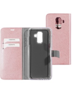 Mobiparts Saffiano Wallet Case Samsung Galaxy A6 Plus (2018) Pink