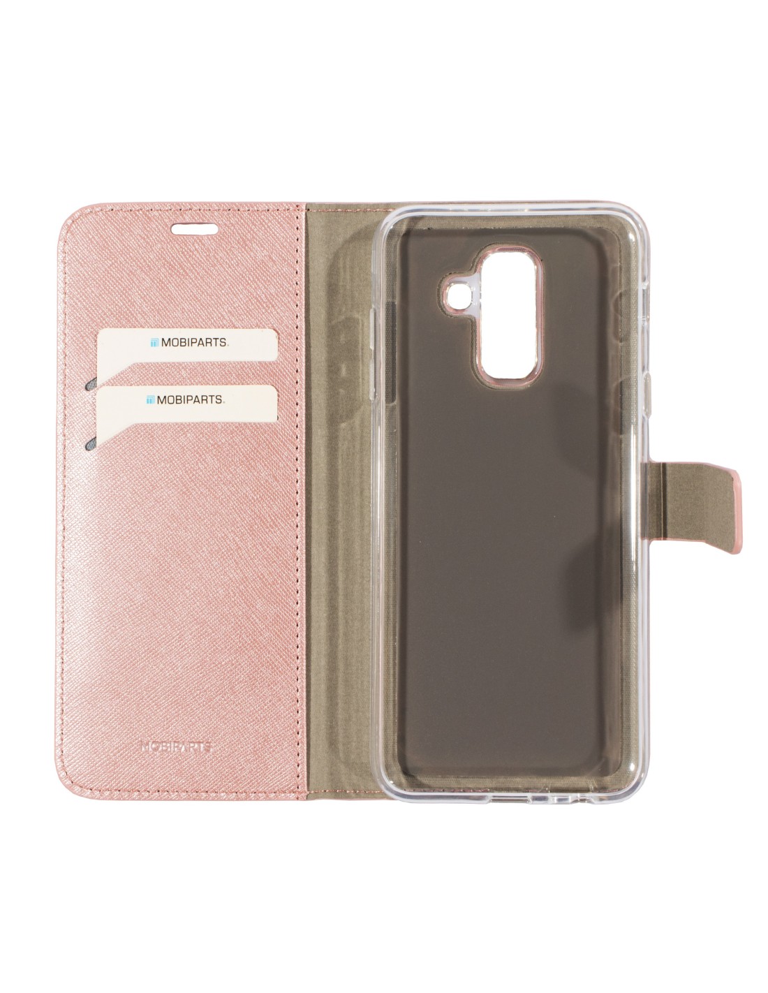Mobiparts Saffiano Wallet Case Samsung Galaxy A6 Plus (2018) Pink