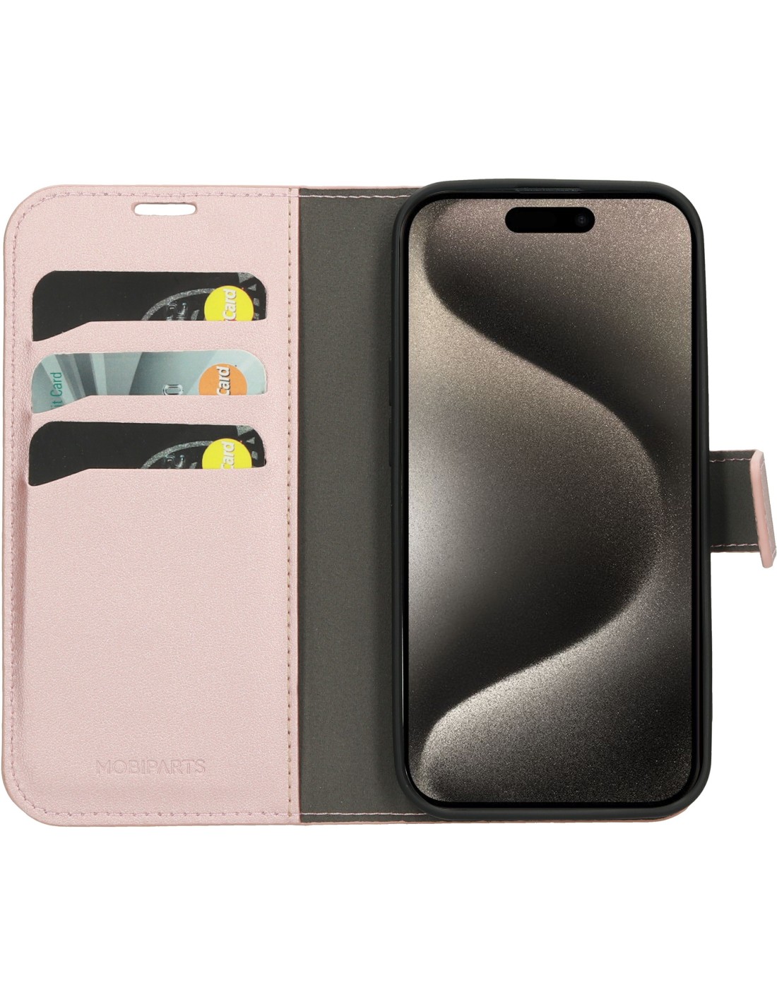 Mobiparts Classic Wallet Case Apple iPhone 15 Pro Pink