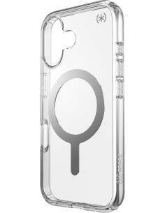 Speck Presidio Perfect Clear + MS Apple iPhone 16 Clear - with Microban 2