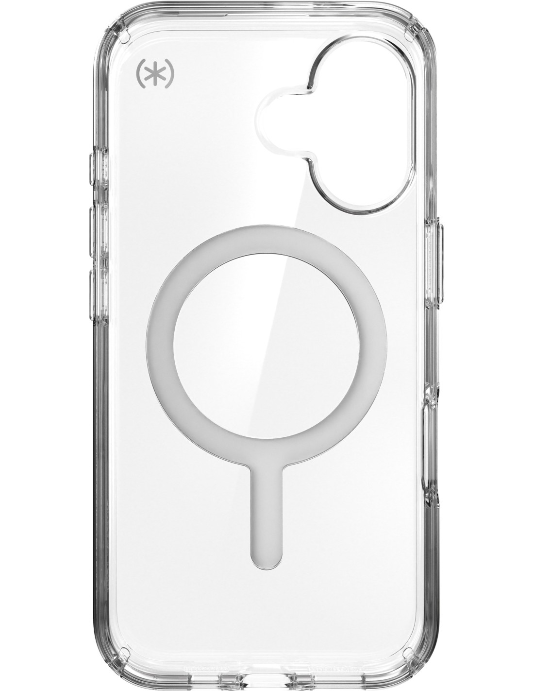 Speck Presidio Perfect Clear + MS Apple iPhone 16 Clear - with Microban