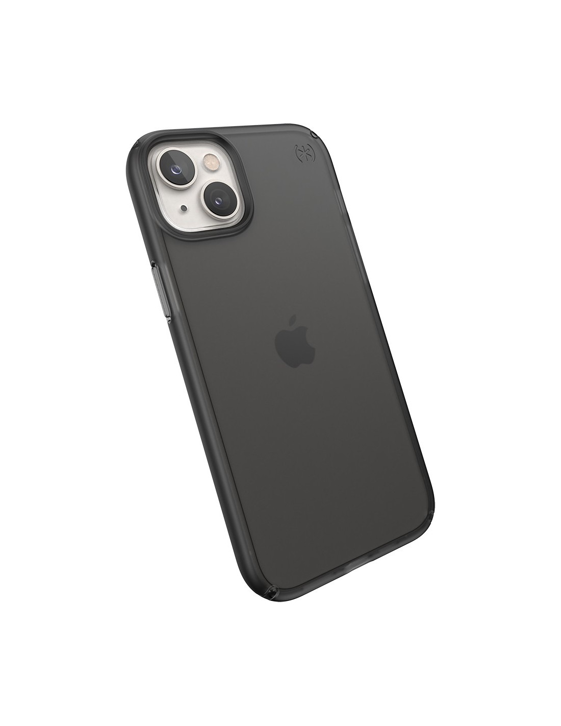 Speck Presidio Perfect Clear Mist Apple iPhone 14 Plus 15 Plus Obsidian Black - with Microban