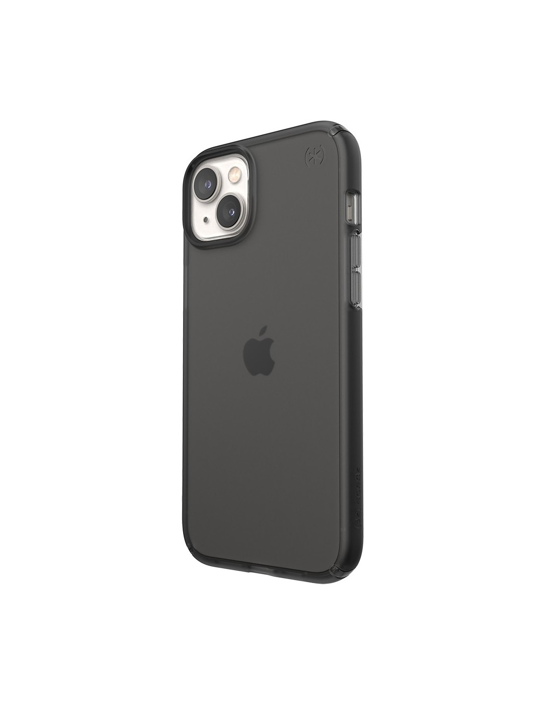 Speck Presidio Perfect Clear Mist Apple iPhone 14 Plus 15 Plus Obsidian Black - with Microban