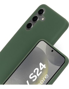 Mobiparts Silicone Cover Samsung Galaxy S24 Forest Green 2