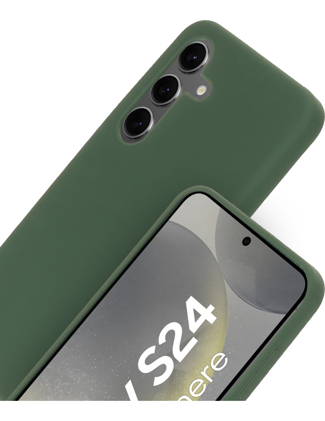 Mobiparts Silicone Cover Samsung Galaxy S24 Forest Green