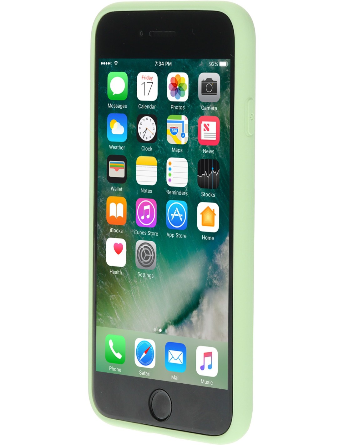 Mobiparts Silicone Cover Apple iPhone 7 8 SE (2020 2022) Pistache Green