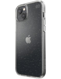 Speck Presidio Perfect Clear Glitter Apple iPhone 14 Plus 15 Plus Clear   Gold Glitter - with Microban 2