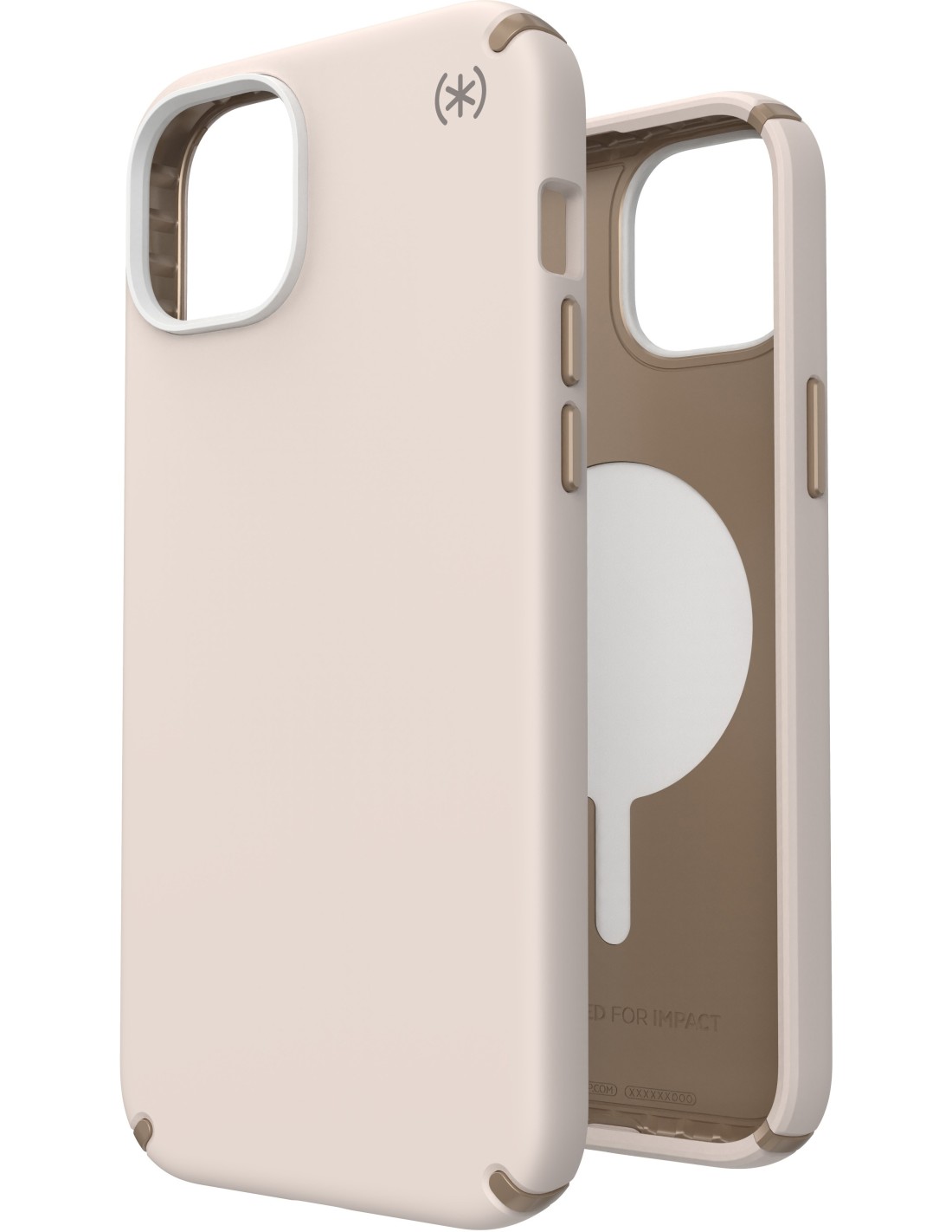 Speck Presidio2 Pro + MS Apple iPhone 15 Plus Bleached Bone -  with Microban