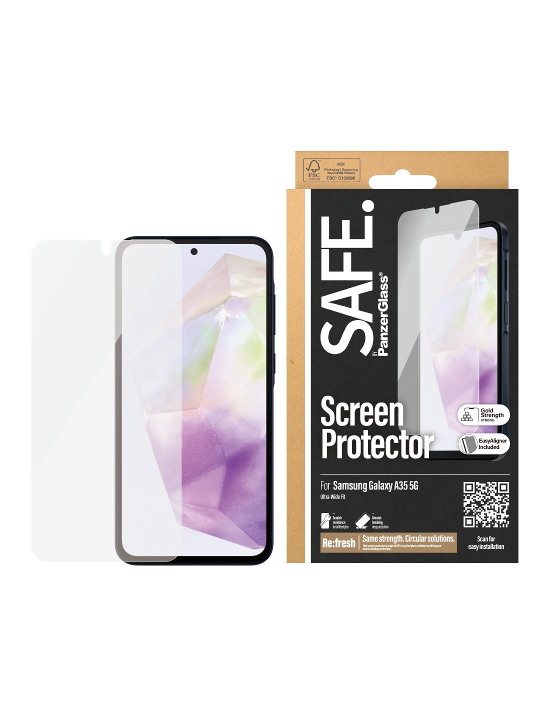 SAFE by Panzerglass Samsung Galaxy A35 5G - Ultra-Wide-Fit