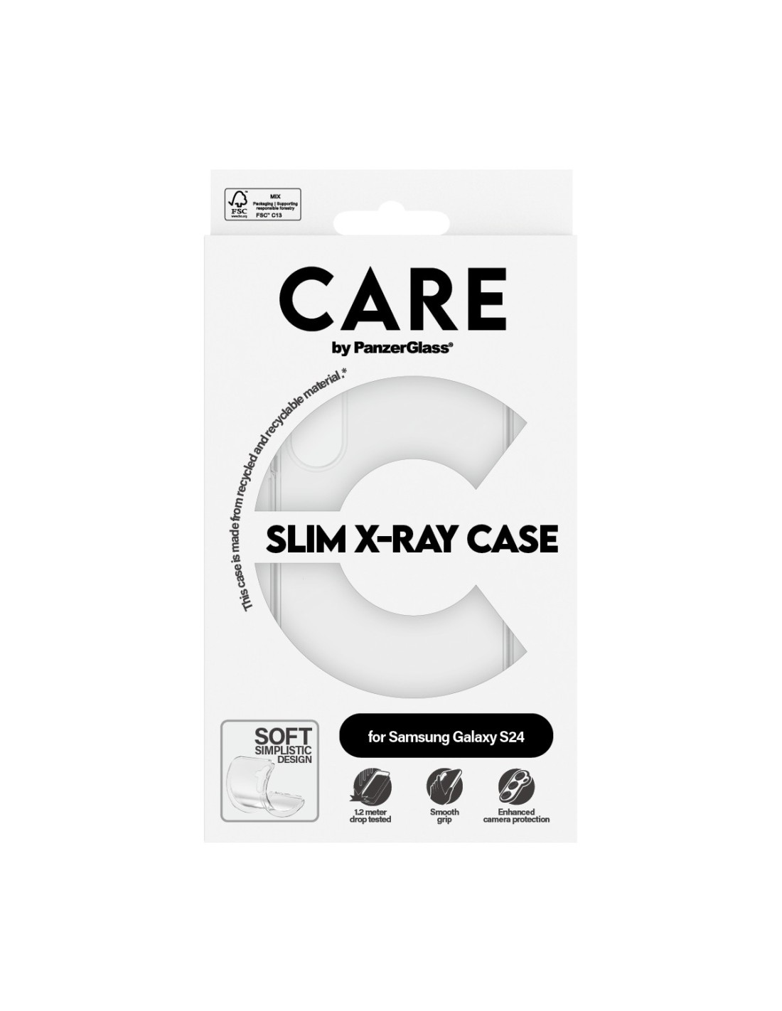 CARE by PanzerGlass Fashionable Case Transparent X-Ray Soft Basic Samsung S24