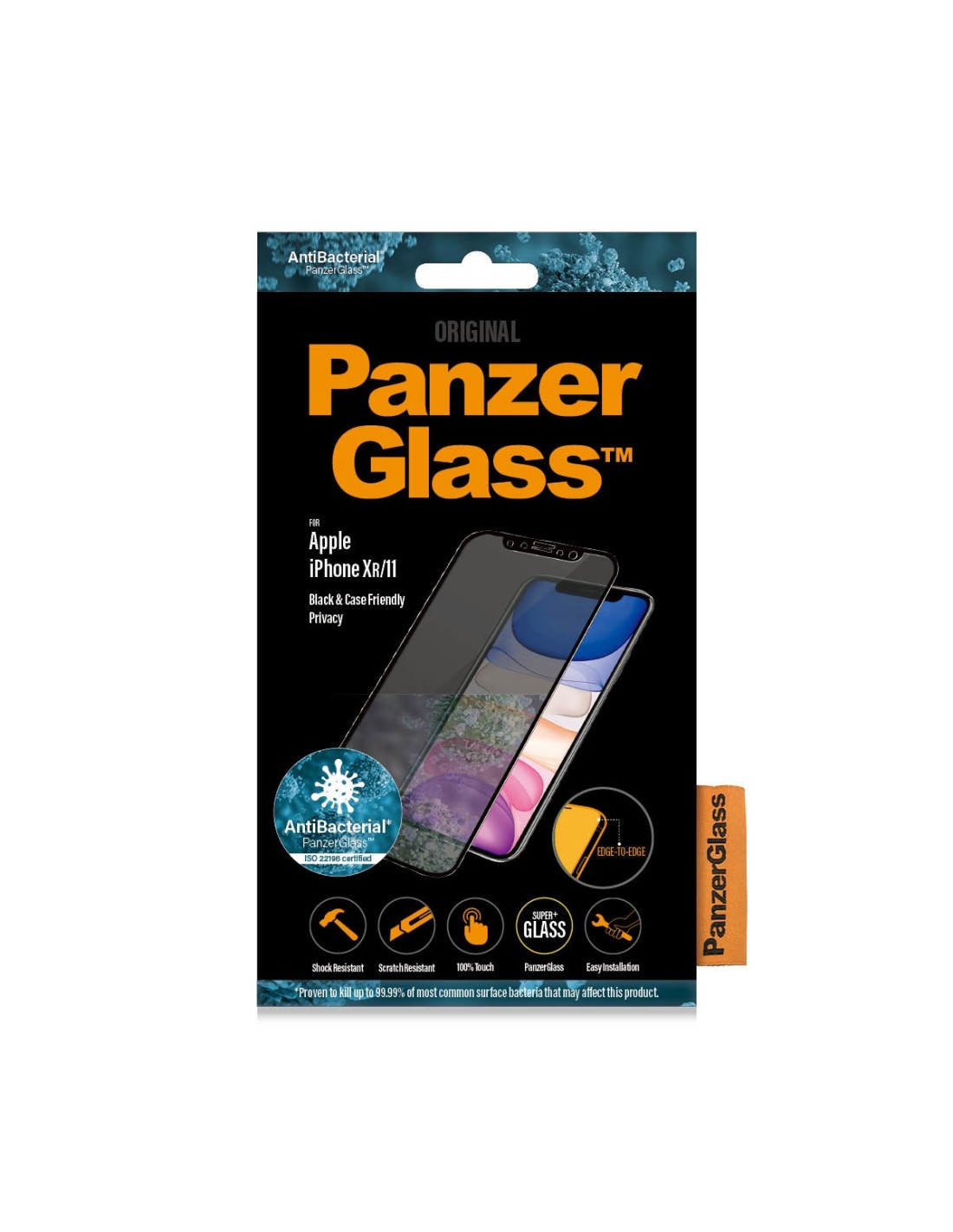 PanzerGlass Apple iPhone XR iPhone 11 Black CF Privacy Glass
