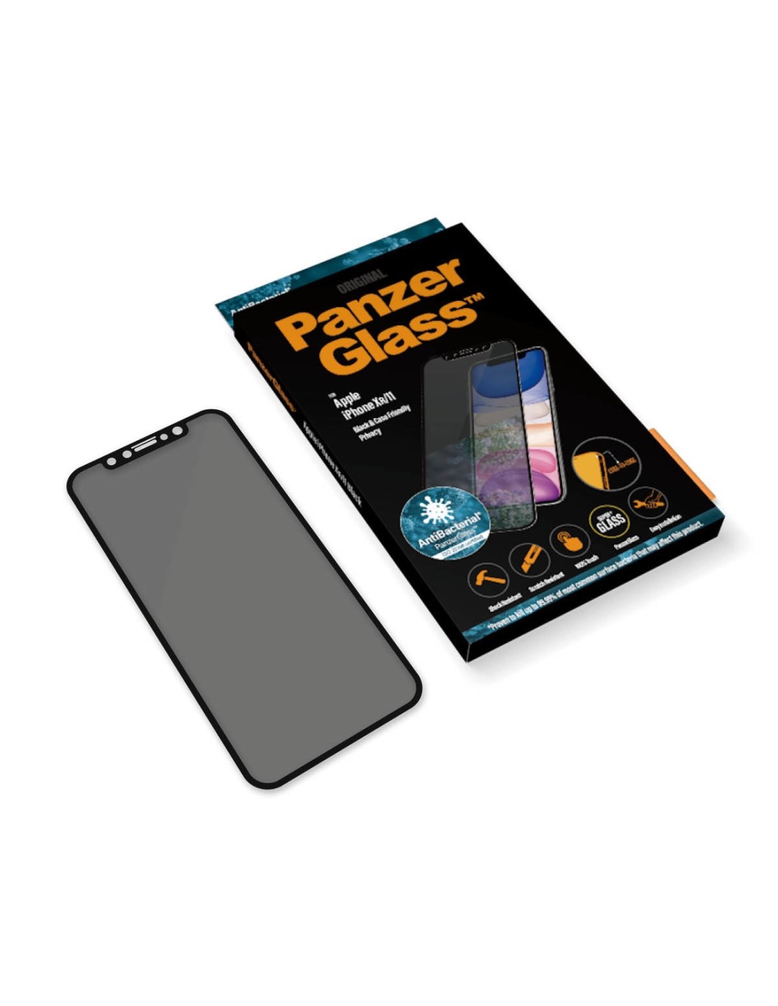 PanzerGlass Apple iPhone XR iPhone 11 Black CF Privacy Glass