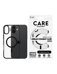 CARE by PanzerGlass Flagship Case Transparent Urban Combat w. Black Frame & MagSafe iPhone 16 Plus 2