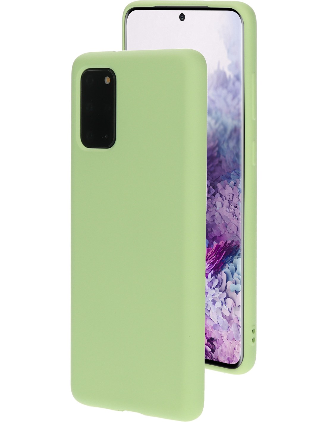 Mobiparts Silicone Cover Samsung Galaxy S20 Plus 4G 5G Pistache Green