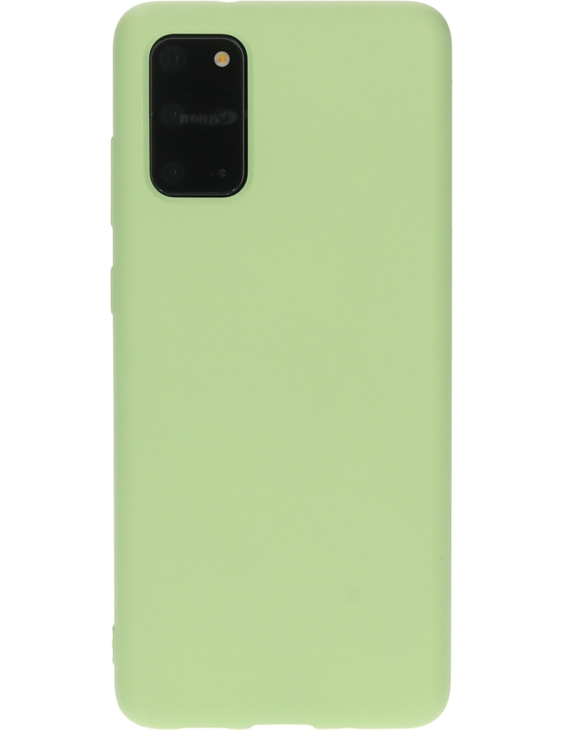 Mobiparts Silicone Cover Samsung Galaxy S20 Plus 4G 5G Pistache Green