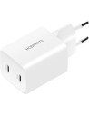 Mobiparts GaN Wall Charger Dual USB-C 35W White (with PD)
