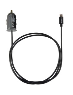 Mobiparts Car Charger Apple Lightning 2.4A Black 2