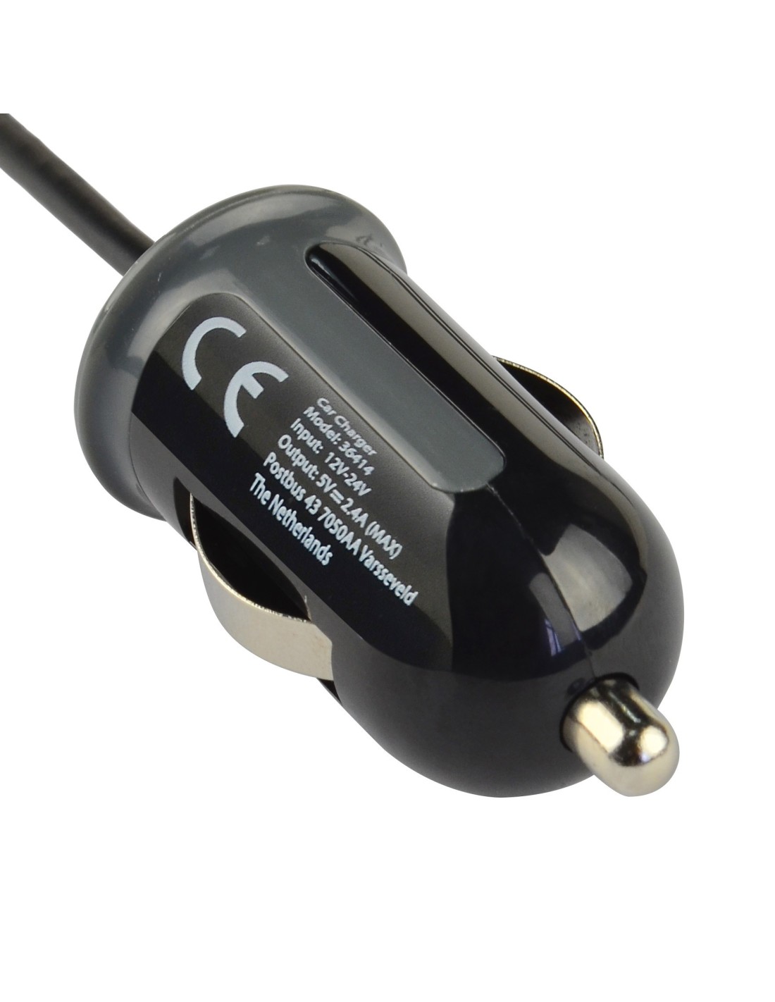 Mobiparts Car Charger Apple Lightning 2.4A Black