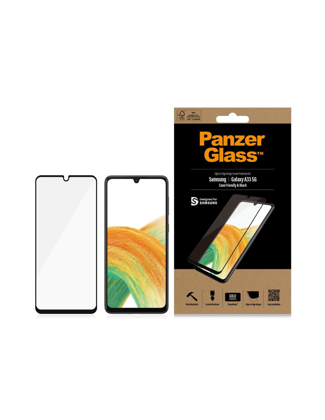 PanzerGlass Samsung Galaxy A33 5G Black CF Super + Glass