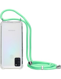 Mobiparts Lanyard Case Samsung Galaxy A21s (2020) Green Cord