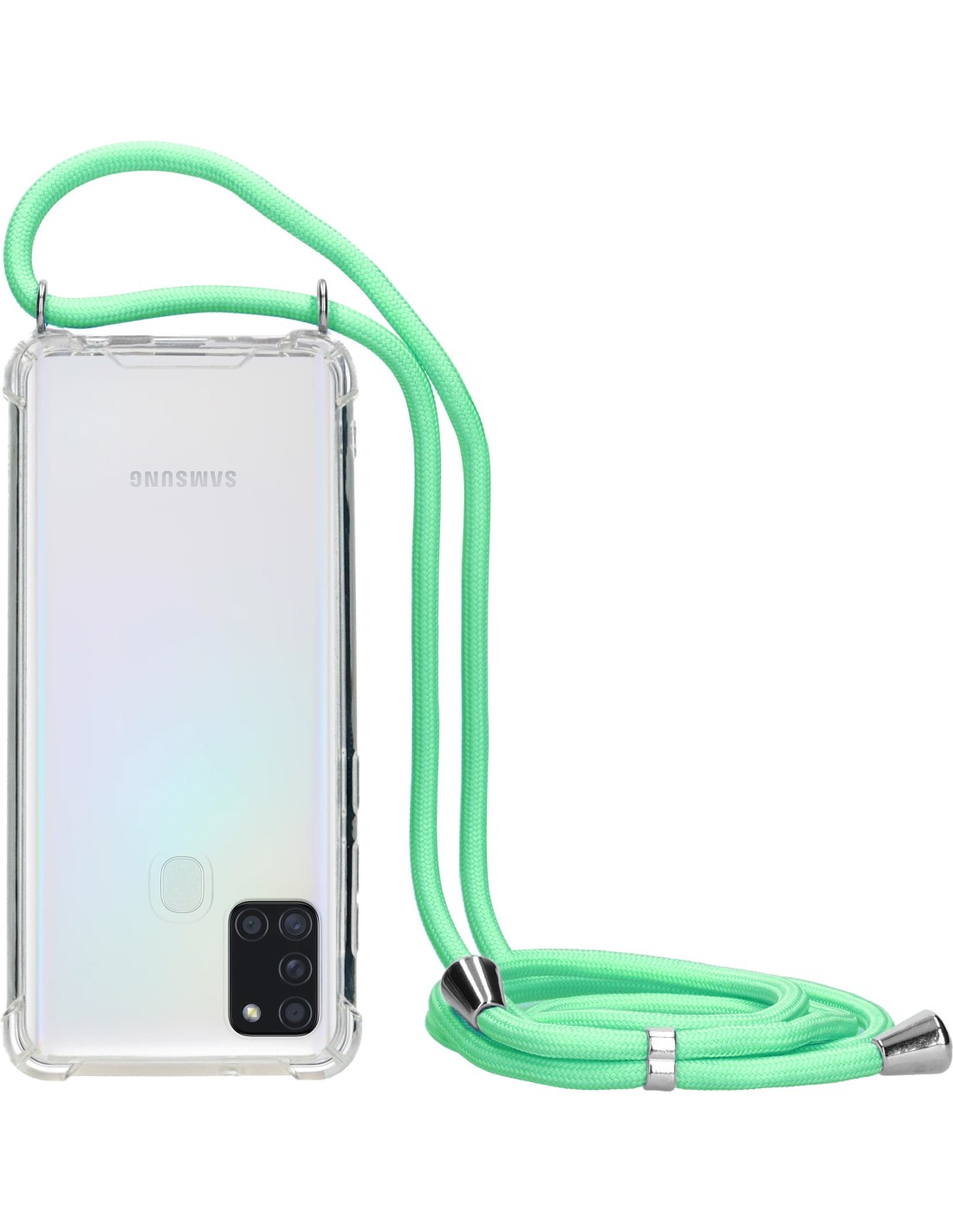 Mobiparts Lanyard Case Samsung Galaxy A21s (2020) Green Cord