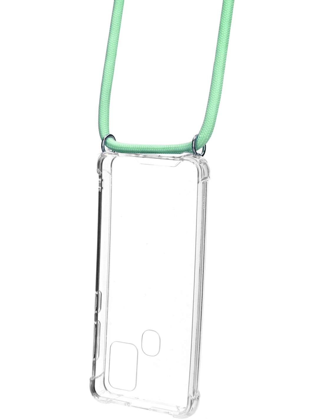 Mobiparts Lanyard Case Samsung Galaxy A21s (2020) Green Cord