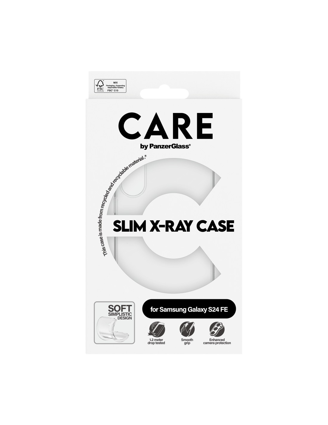 CARE by PanzerGlass Fashionable Case Transparent X-Ray Soft Basic Samsung S24 FE