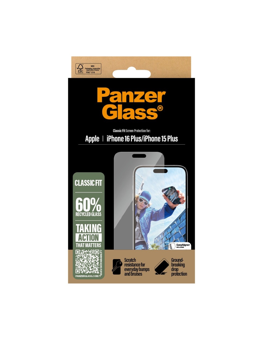 Panzerglass Apple iPhone 16 Plus 15 Plus - Classic Fit