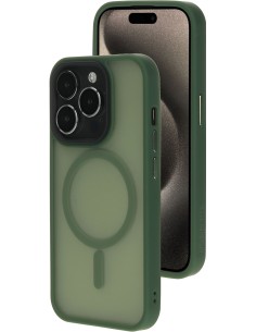 Mobiparts Hardcover Apple iPhone 15 Pro Satin Green (Magsafe Compatible)