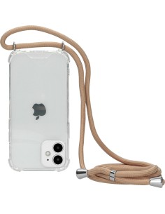 Mobiparts Lanyard Case Apple iPhone 12 Mini Nude Cord