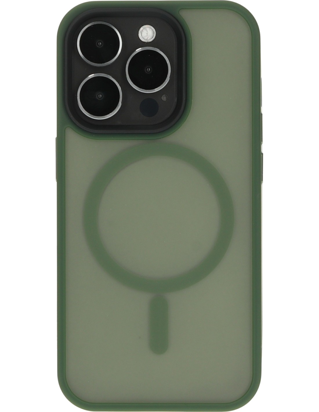 Mobiparts Hardcover Apple iPhone 15 Pro Satin Green (Magsafe Compatible)