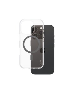 CARE by PanzerGlass Flagship Case Transparent Urban Combat w. Black MagSafe iPhone 16 Pro