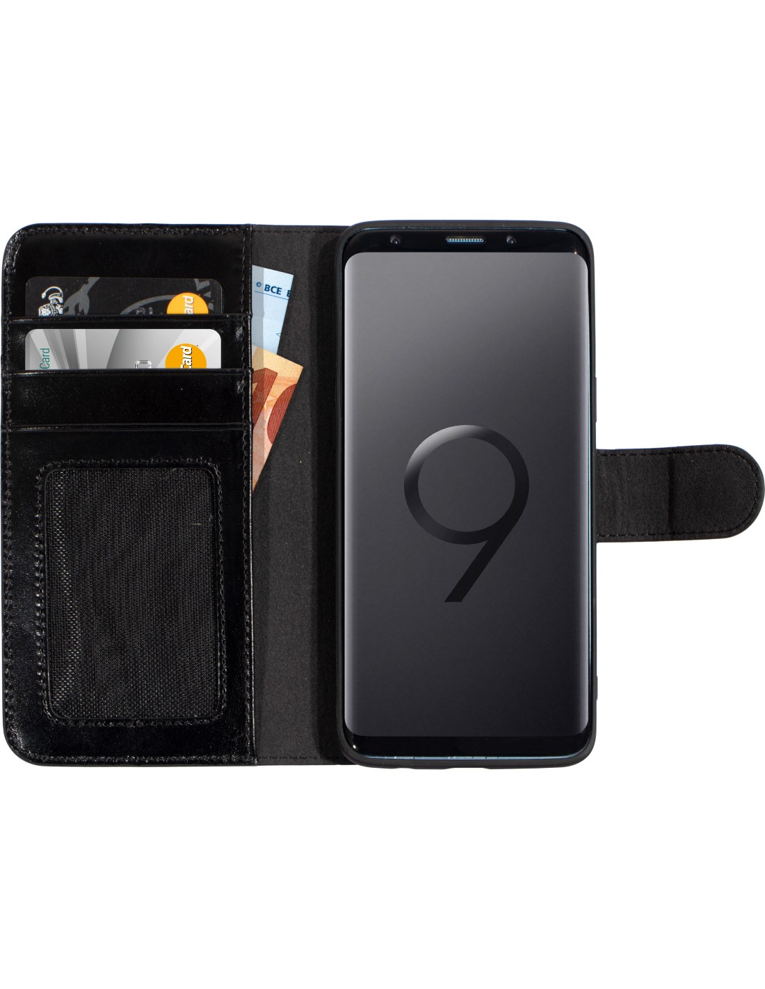 Mobiparts Excellent Wallet Case 2.0 Samsung Galaxy S9 Jade Black