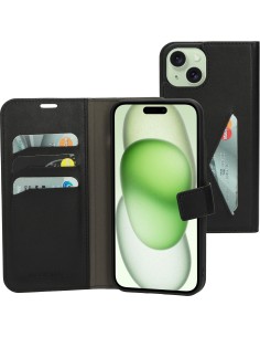 Mobiparts Classic Wallet Case Apple iPhone 15 Plus Black