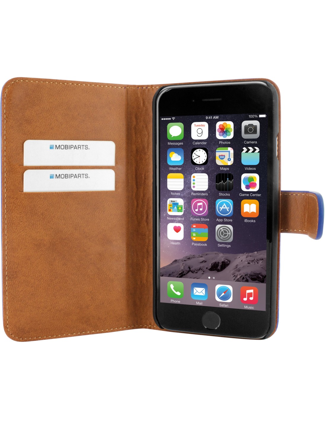 Mobiparts Premium Wallet Case Apple iPhone 6 6S Blue