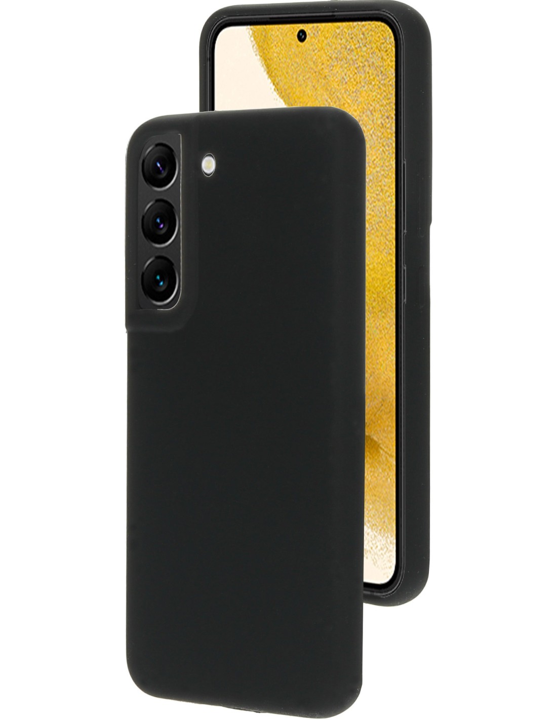Mobiparts Silicone Cover Samsung Galaxy S22 Plus Black