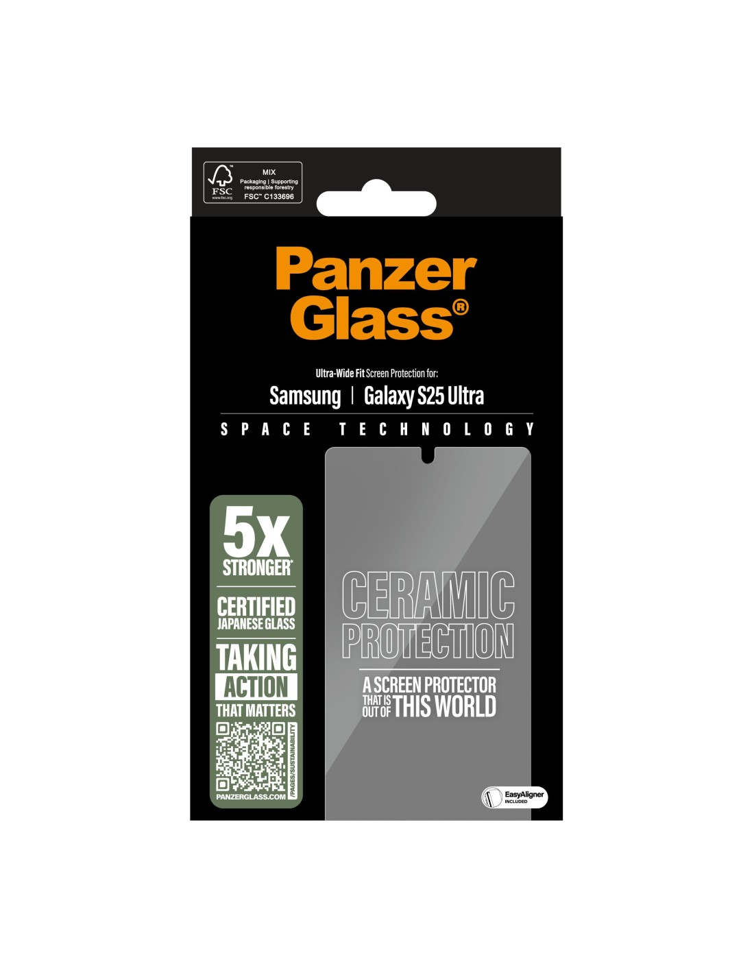 Panzerglass Ceramic Samsung Galaxy S25 Ultra - Ultra-Wide Fit