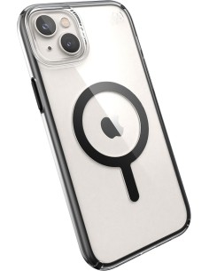 Speck Presidio Perfect Clear Geo + MS Apple iPhone 14 Plus 15 Plus Clear Black