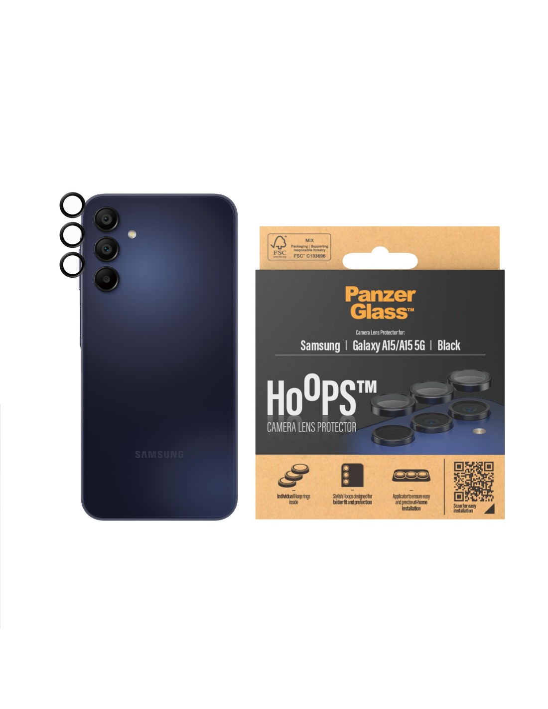 PanzerGlass Hoops Rings Samsung Galaxy A15 A15 5G